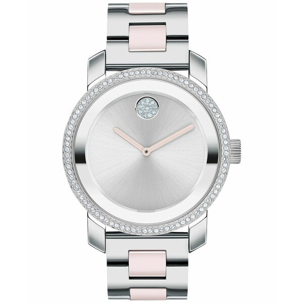 モバド レディース 腕時計 アクセサリー Women's Bold Iconic Blush Ceramic & Stainless Steel Bracelet Watch 36mm Two-tone