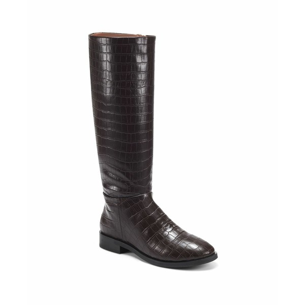 エアロソールズ レディース ブーツ＆レインブーツ シューズ Women's Berri Tall Shaft Casual Boots Brown Croco- Faux Leather