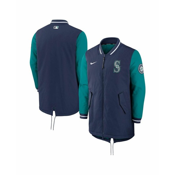 ナイキ メンズ ジャケット＆ブルゾン アウター Men's Navy Seattle Mariners Authentic Collection Dugout Performance Full-Zip Jacket