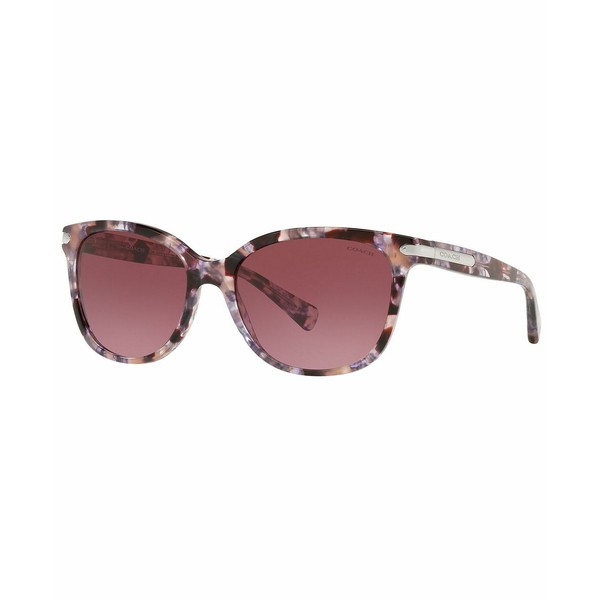 コーチ レディース サングラス＆アイウェア アクセサリー Women's Sunglasses, HC8132 57 L109 PURPLE TORTOISE/BURGUNDY GRADIENT