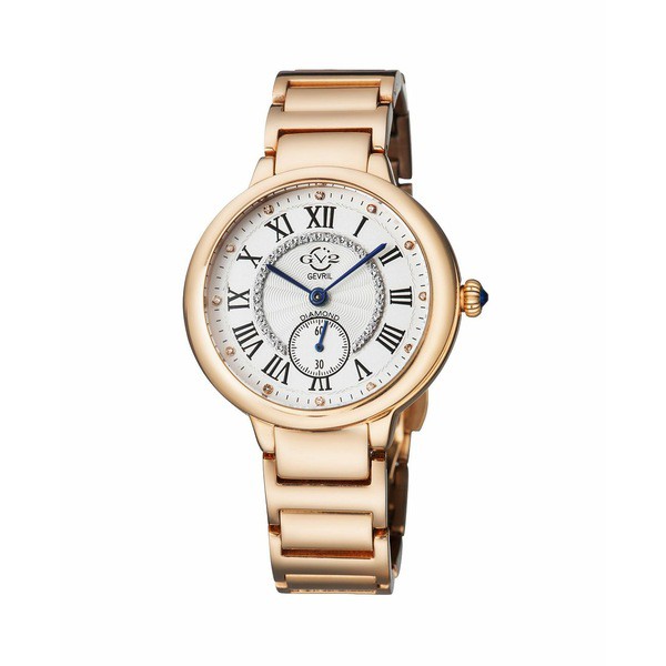 ジェビル レディース 腕時計 アクセサリー GV2 Women's Rome Rose-Tone Ion Plating Swiss Quartz Bracelet Watch 36 mm Rose Gold-Tone