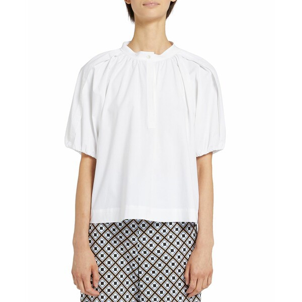 マレーラ レディース カットソー トップス Stretch Cotton Blouse White