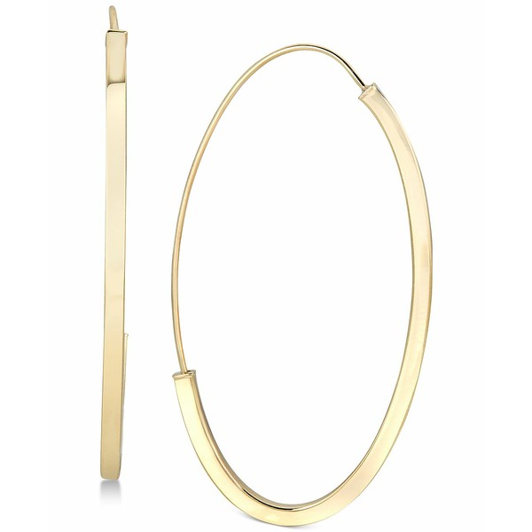 イタリアン ゴールド レディース ピアス＆イヤリング アクセサリー Threader Hoop Earrings in 14k Gold Gold