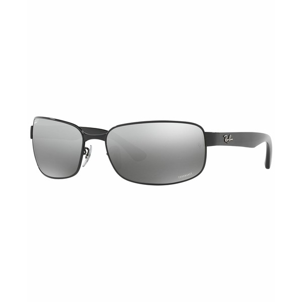 レイバン メンズ サングラス・アイウェア アクセサリー Polarized Sunglasses , RB3566 CHROMANCE BLACK/GREY MIRROR POLAR