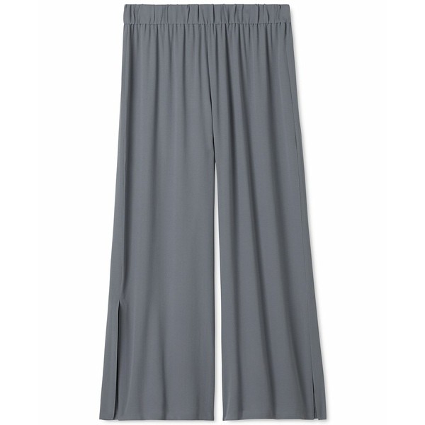 エイリーンフィッシャー レディース カジュアルパンツ ボトムス Women's Silk Straight-Fit Ankle Pants Steel