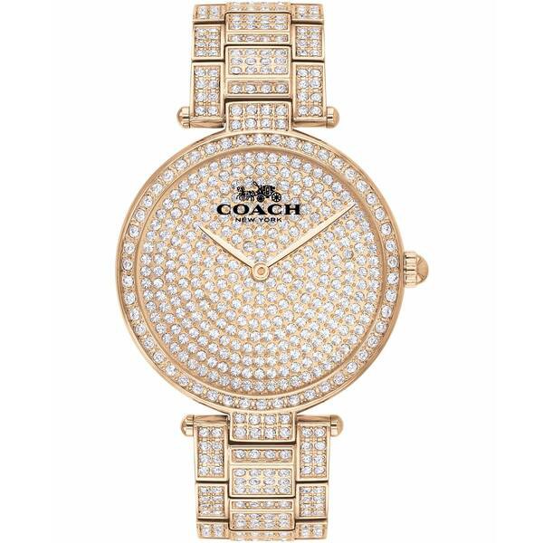 コーチ レディース 腕時計 アクセサリー Women's Park Carnation Gold-Tone Bracelet Watch 34mm Carnation Gold