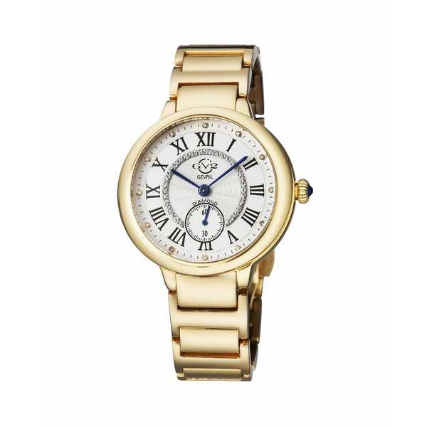 ジェビル レディース 腕時計 アクセサリー GV2 Women's Rome Gold-Tone Ion Plating Swiss Quartz Bracelet Watch 36 mm Gold-Tone