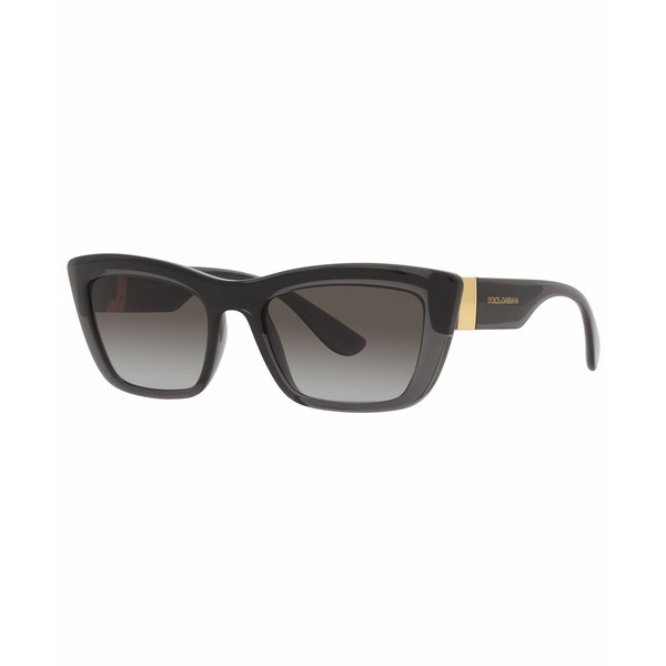 ドルチェ＆ガッバーナ レディース サングラス＆アイウェア アクセサリー Women's Sunglasses, DG6171 54 Transparent Gray, Black