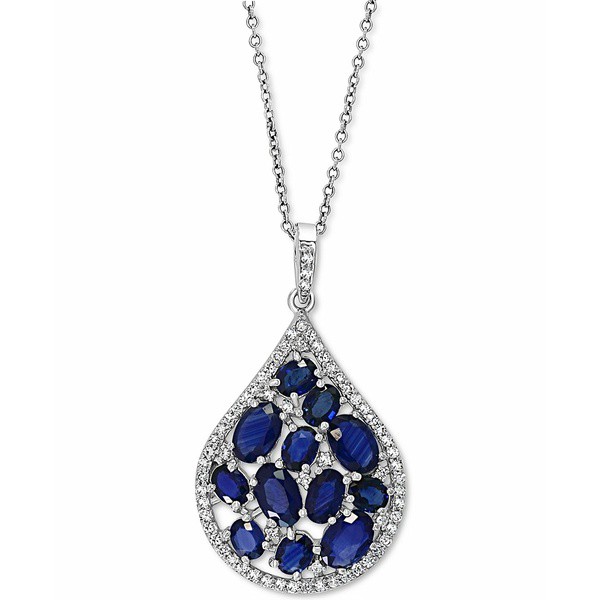 エフィー コレクション レディース ネックレス・チョーカー・ペンダントトップ アクセサリー EFFY® Sapphire (4-1/4 ct. t.w.) & Dia