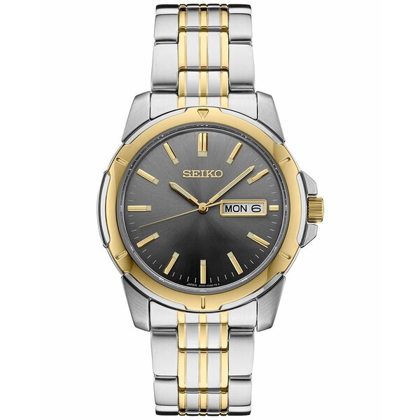 セイコー メンズ 腕時計 アクセサリー Men's Essentials Two-Tone Stainless Steel Bracelet Watch 39mm Silver