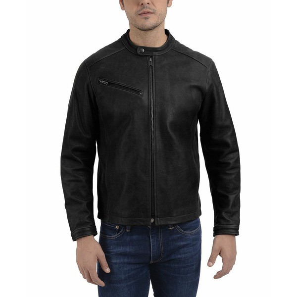 フライ メンズ ジャケット＆ブルゾン アウター Men's Modern Cafe Racer Jacket Black