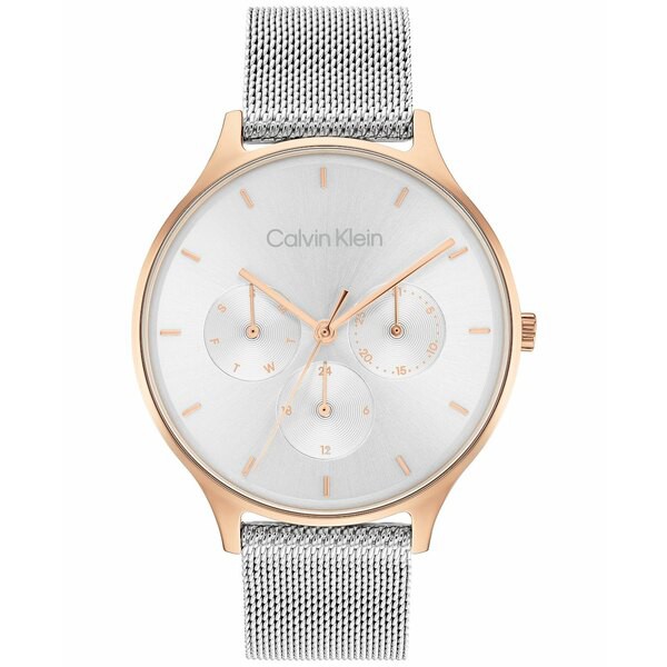 カルバンクライン レディース 腕時計 アクセサリー Stainless Steel Mesh Bracelet Watch 38mm Silver