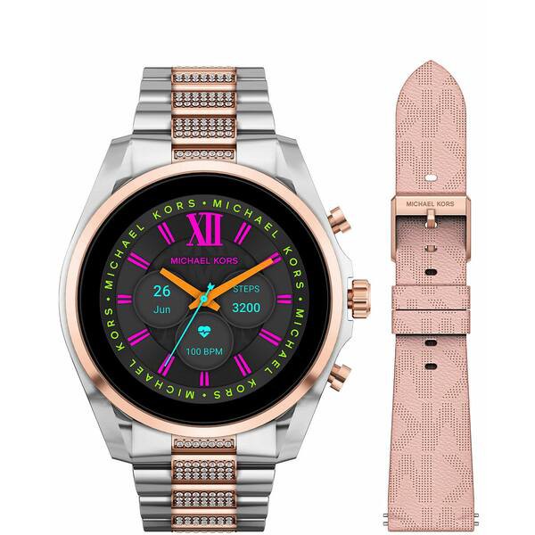 マイケルコース レディース 腕時計 アクセサリー Women's Gen 6 Bradshaw Two-Tone Stainless Steel Smartwatch with Strap Set, 44mm Tw