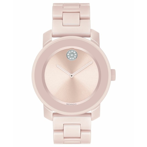 モバド レディース 腕時計 アクセサリー Women's Swiss BOLD Blush Ceramic & Stainless Steel Bracelet Watch 36mm Blush