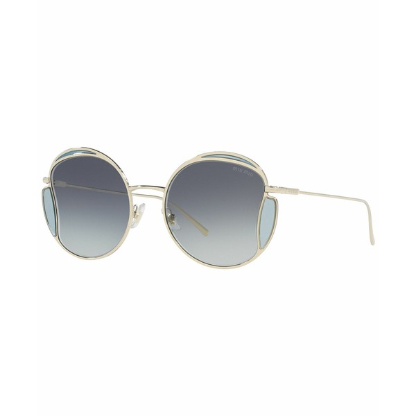 ミュウミュウ レディース サングラス＆アイウェア アクセサリー Women's Sunglasses, MU 56XS 54 Pale Gold-Tone