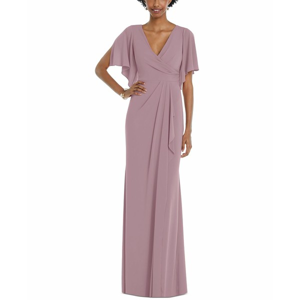 ドレッシーコレクション レディース ワンピース トップス Women's Split-Sleeve Gown Dusty Rose