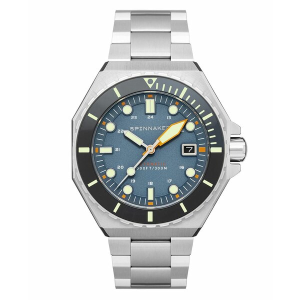 スピ二カー メンズ 腕時計 アクセサリー Men's Dumas Automatic Blue Yonder with Silver-Tone Solid Stainless Steel Bracelet Watch 44