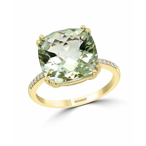 エフィー コレクション レディース リング アクセサリー EFFY® Semi-Precious & Diamond Statement Ring Green Quartz/Yellow Gold