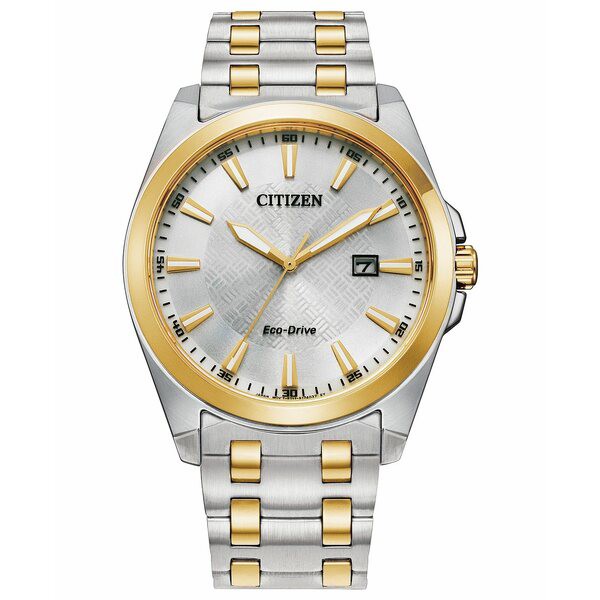 シチズン メンズ 腕時計 アクセサリー Eco-Drive Men's Corso Two-Tone Stainless Steel Bracelet Watch 41mm Two-tone