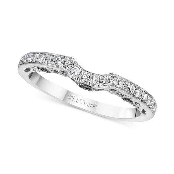 ルヴァン レディース リング アクセサリー Vanilla Diamond Curved Band (1/4 ct. t.w.) in 14k White Gold White Gold