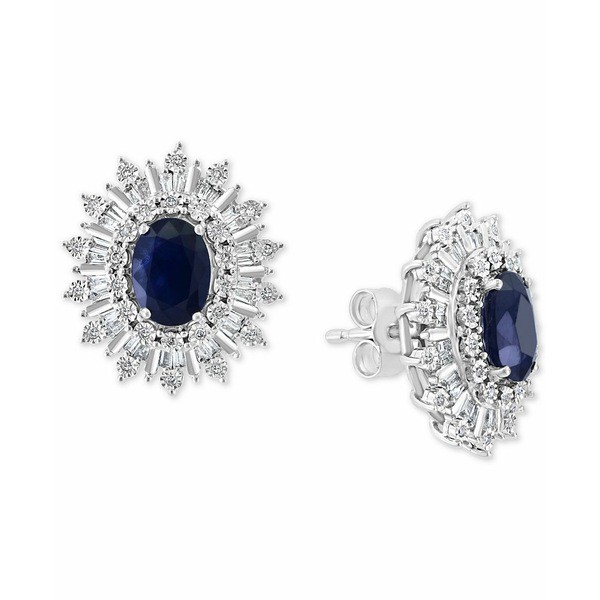 エフィー コレクション レディース ピアス＆イヤリング アクセサリー EFFY® Sapphire (1/3 ct. t.w.) & Diamond (1/3 ct. t.w.) Stud