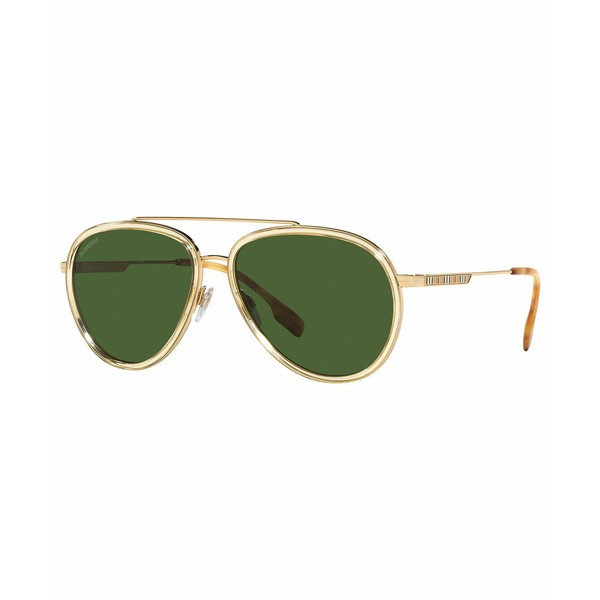 バーバリー メンズ サングラス・アイウェア アクセサリー Men's Oliver Sunglasses,BE3125 59 Gold-Tone