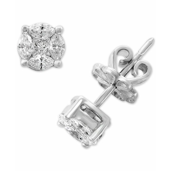 エフィー コレクション レディース ピアス＆イヤリング アクセサリー EFFY® Diamond Princess & Marquise Custer Stud Earrings (5/8