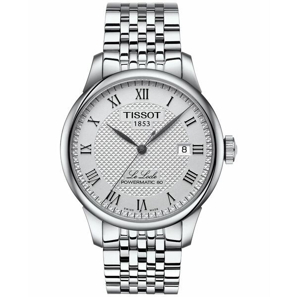 ティソット メンズ 腕時計 アクセサリー Men's Swiss Le Locle Stainless Steel Bracelet Watch 39mm No Color