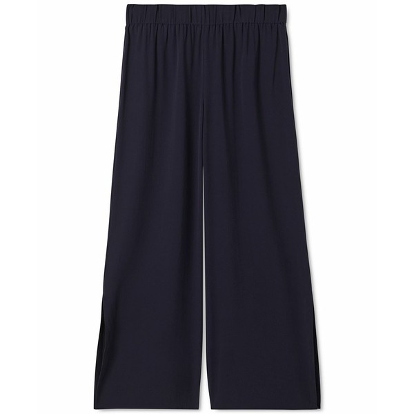 エイリーンフィッシャー レディース カジュアルパンツ ボトムス Women's Silk Straight-Fit Ankle Pants Nocturne