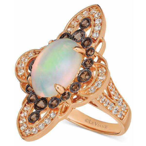 ルヴァン レディース リング アクセサリー Multi-Gemstone Ring (4-1/2 ct. t.w.) in 14k Rose Gold Opal