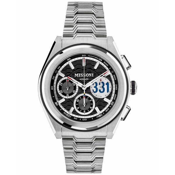 ミッソーニ メンズ 腕時計 アクセサリー Men's Swiss Chronograph M331 Stainless Steel Bracelet Watch 45mm Stainless Steel