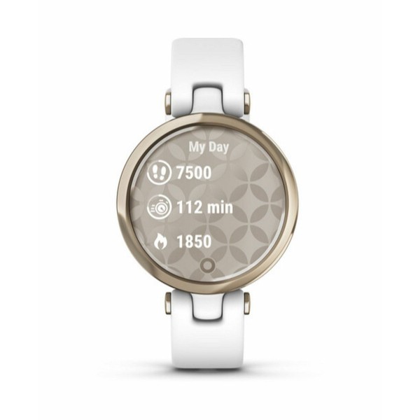 ガーミン レディース 腕時計 アクセサリー Women's Lily Metal Hazel White Silicone Strap Smart Watch 34.5mm White