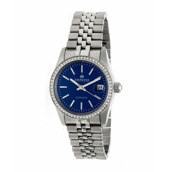 エンプレス レディース 腕時計 アクセサリー Constance Automatic Blue Dial, Silver Stainless Steel Watch 37mm Silver