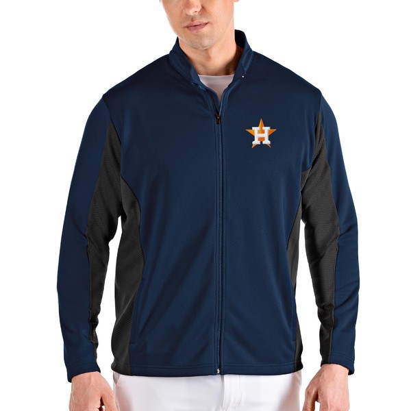 おすすめ アンティグア メンズ ジャケット ブルゾン アウター Houston Astros Antigua Passage Fullzip Jacket Navy 最高の