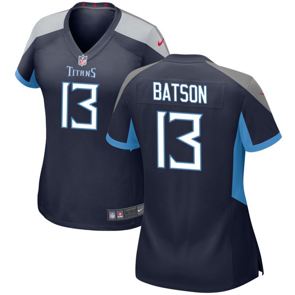 ナイキ レディース ユニフォーム トップス Tennessee Titans Nike Women S Custom Game Jersey Navy