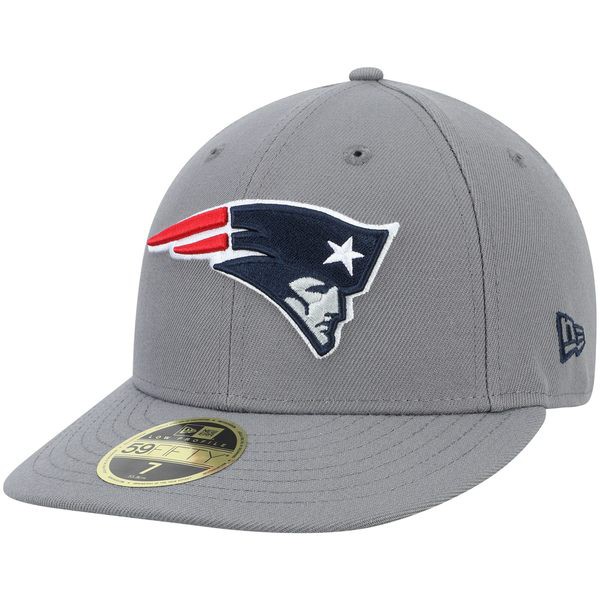 低価格で大人気の ニューエラ メンズ Graphite Hat Fitted 59fifty Profile Low Storm Era New Patriots England New アクセサリー 帽子 帽子