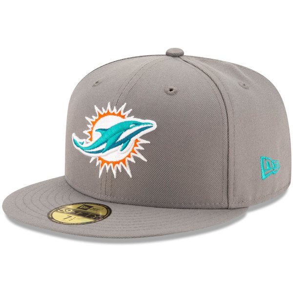 ニューエラ アクセサリー 帽子 帽子 Miami その他帽子 59fifty Era Storm New Fitted Dolphins メンズ Hat Era Graphite