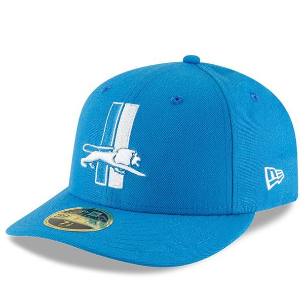 楽天ランキング1位 メンズ ニューエラ 帽子 Blue Hat Fitted 59fifty Profile Low Throwback Omaha Era New Lions Detroit アクセサリー 帽子 Trottersstop Org