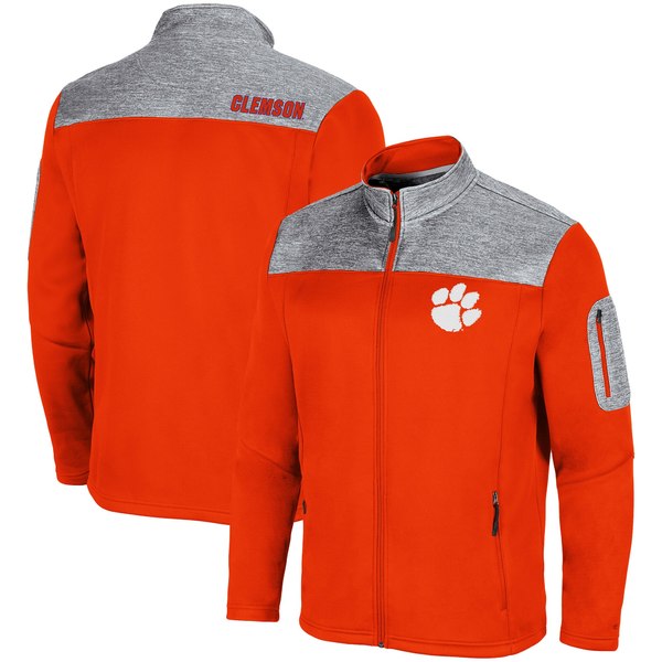 プレミアム コロシアム メンズ ジャケット ブルゾン アウター Colosseum Orange Clemson Tigers Third Wheel Full Zip Jacket 特別送料無料 Conanca Org