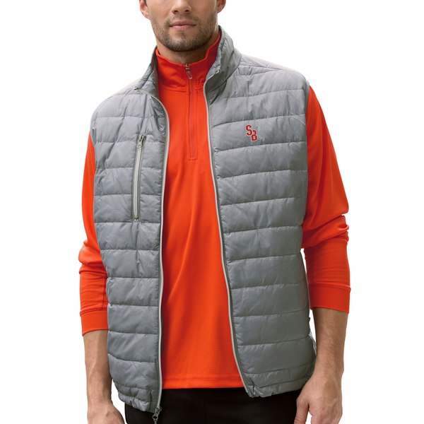 おすすめ ビンテージアパレル メンズ ジャケット ブルゾン アウター Stony Brook Seawolves Apex Compressible Quilted Vest Gray 保証書付 Majconsults Com