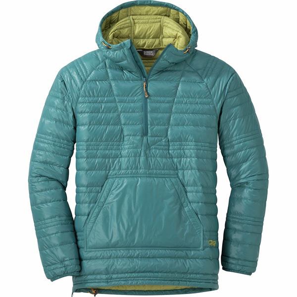 【激安アウトレット!】 アウトドアリサーチ メンズ ジャケット&ブルゾン アウター Down Baja Pullover Jacket - Men's Washed Peacock/Avocado, 金木町 152702e3