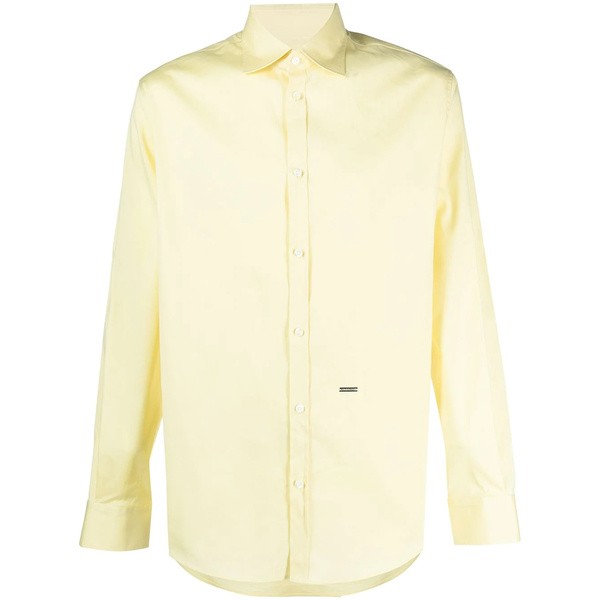 ディースクエアード メンズ シャツ トップス スリムフィット シャツ 170 YELLOW IT