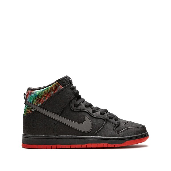 ナイキ メンズ スニーカー シューズ Dunk High Premium SB スニーカー BLACK/BLK-CHLLNG RD-MTLLC SLVR