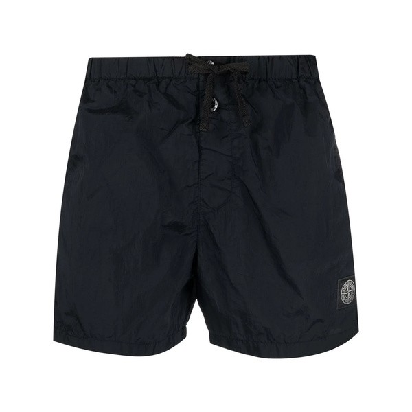 ストーンアイランド メンズ カジュアルパンツ ボトムス Compass-patch swim shorts V0020 BLUE