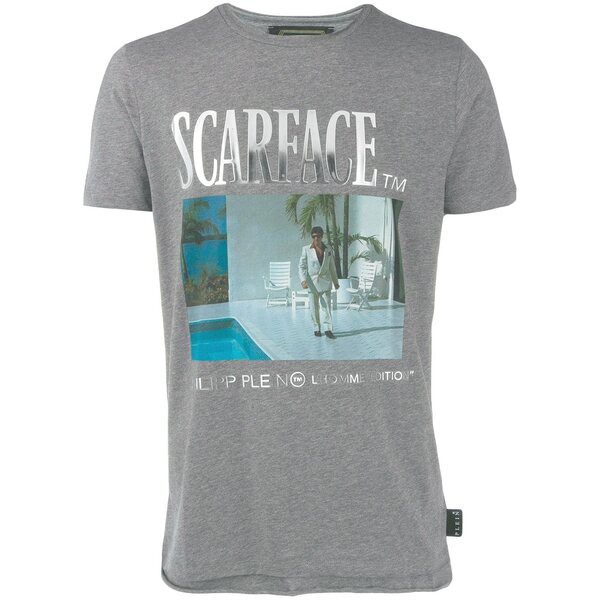 フィリッププレイン メンズ Tシャツ トップス Scarface Tシャツ 10 GREY