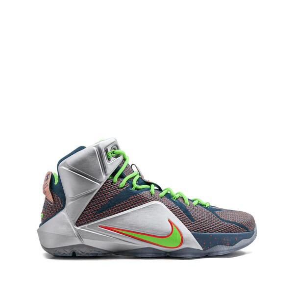 ナイキ メンズ スニーカー シューズ Lebron 12 PRM スニーカー RFTBL/ELCTRC GRN-MTLLC SLVR-TT