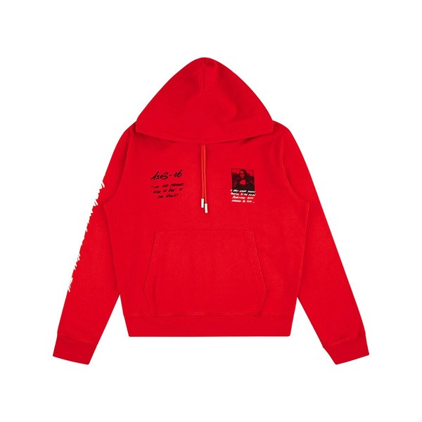 オフホワイト メンズ パーカー・スウェットシャツ アウター Off-White x MCA 'Mona Lisa' パーカー RED