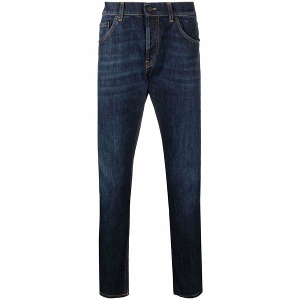 ドンダップ メンズ デニムパンツ ボトムス ハイウエスト スリムジーンズ 800 DENIM BLUE