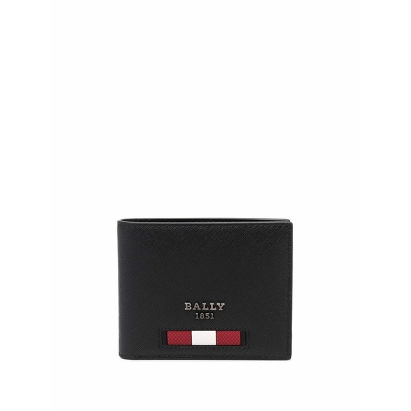 バリー メンズ 財布 アクセサリー Bevye 二つ折り財布 BLACK + RED