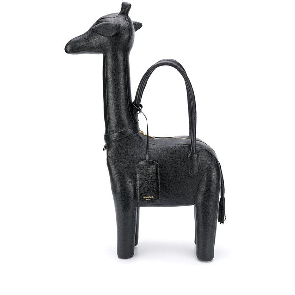 トムブラウン メンズ トートバッグ バッグ Giraffe ハンドバッグ 001 BLACK